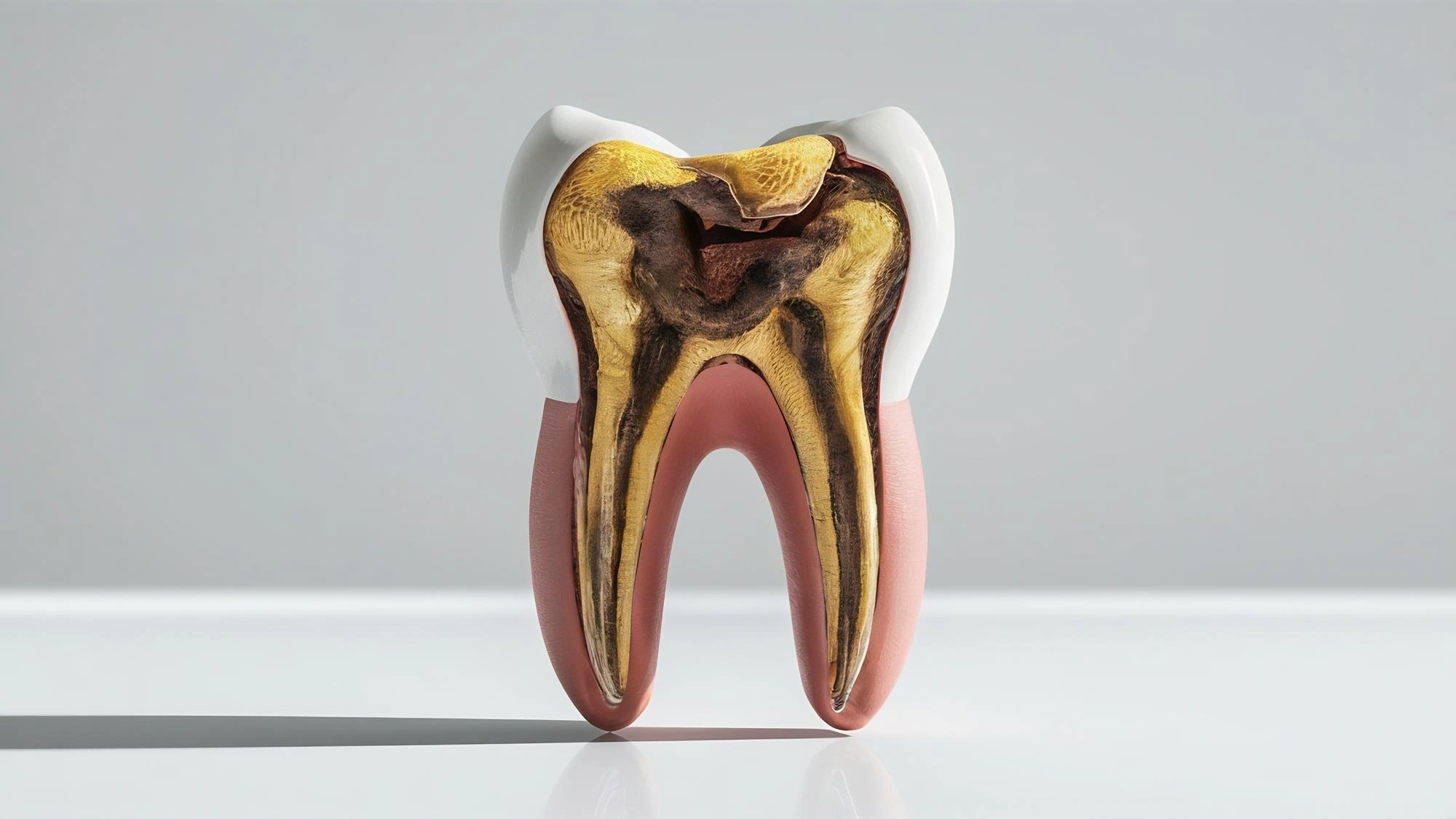 What are the stages of tooth decay?